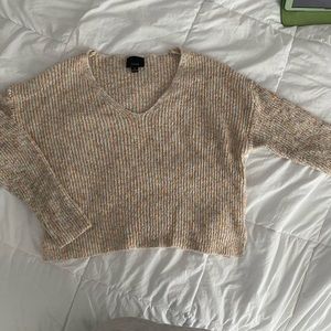 Cropped Multi Colored Sweater